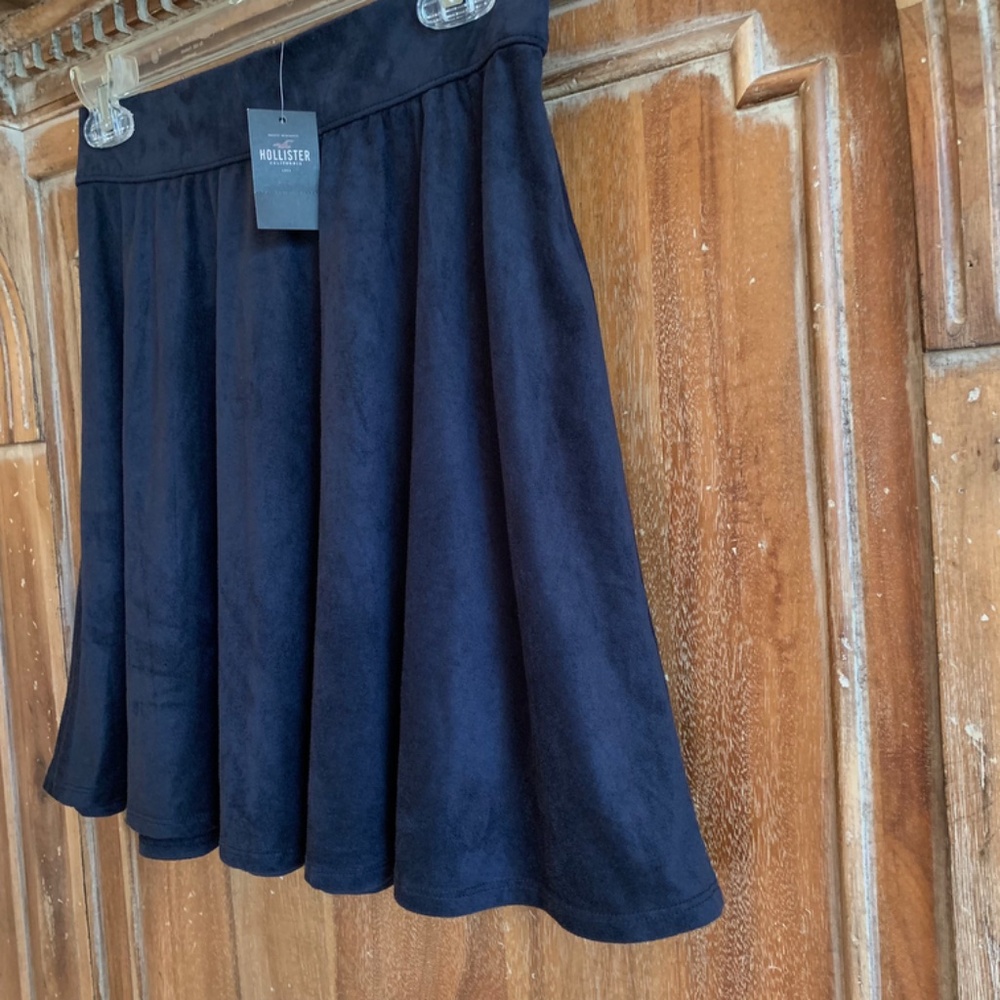 Hollister Faux Suede Stretch Skater Skirt Size Large
